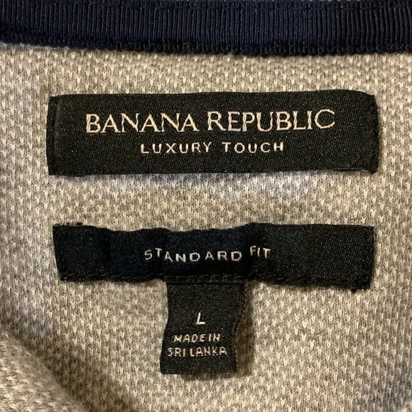 Banana Republic Men's Luxury Touch Standard Fit Jacquard Polo (Lot of 2) Size L - Picture 12 of 16
